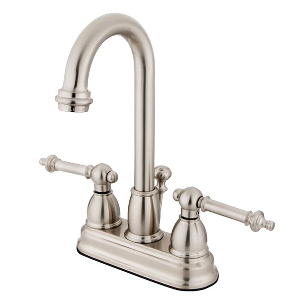 4" Centerset Bathroom Faucet, Brushed Nickel